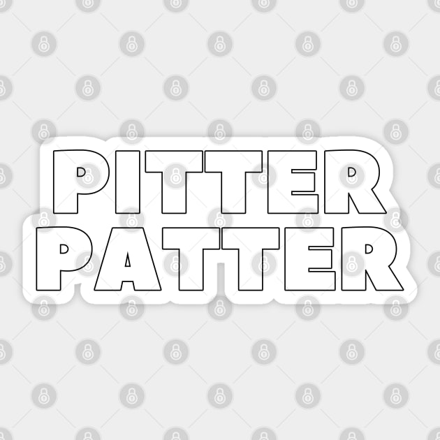 PITTER PATTER Sticker by HOCKEYBUBBLE